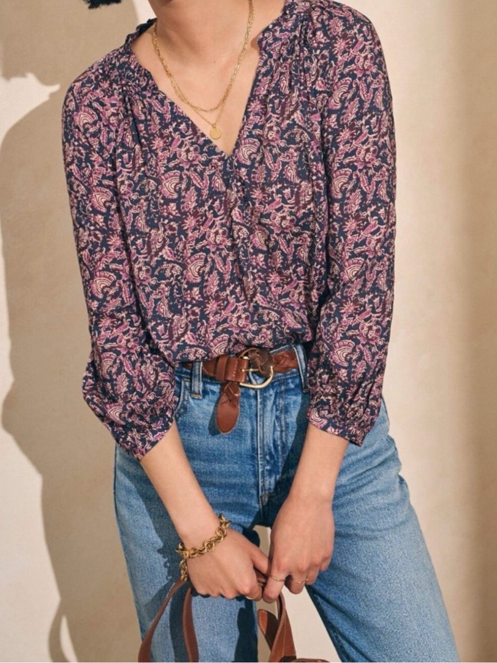 Faherty Portia Top size small